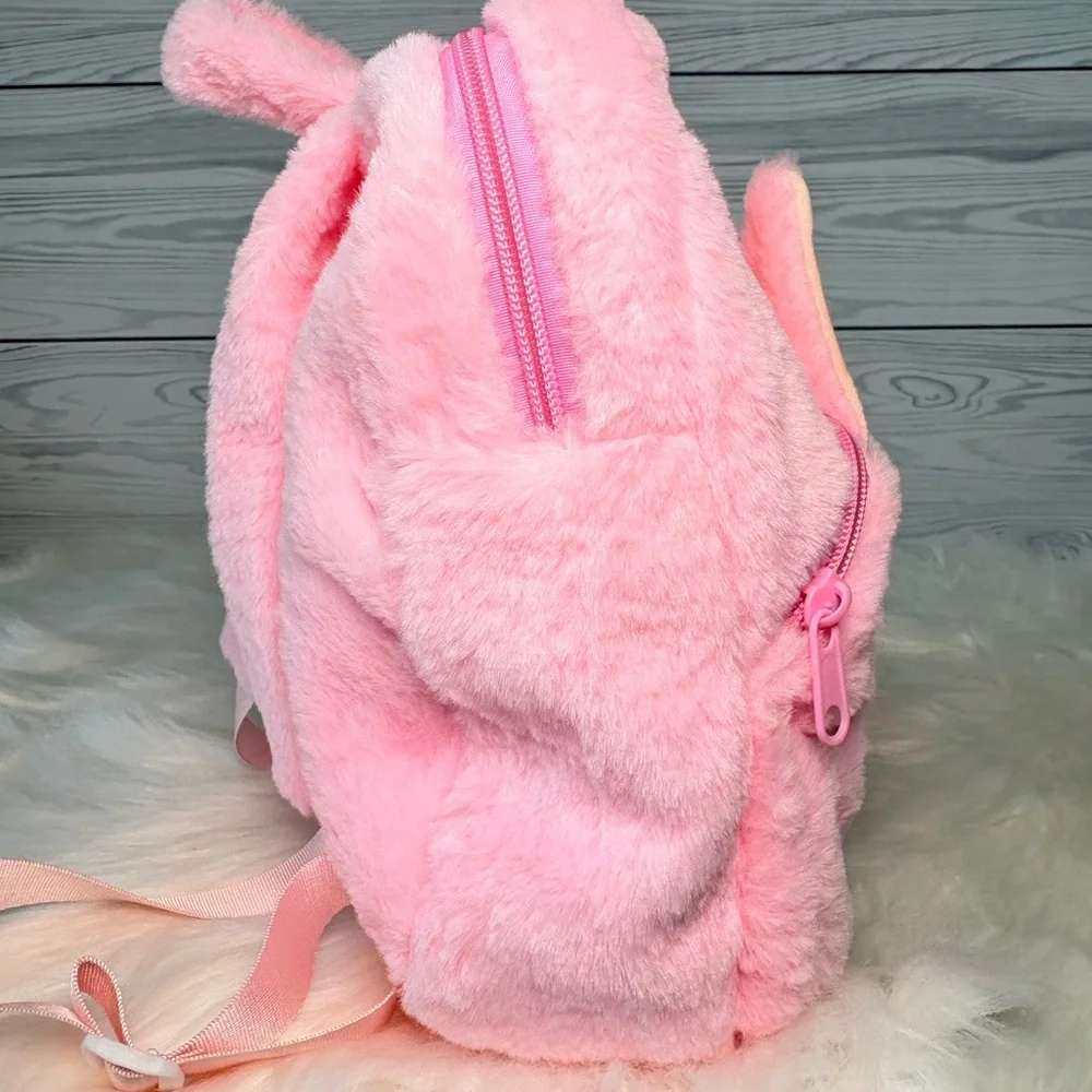 Pink Labubu Plush Backpack